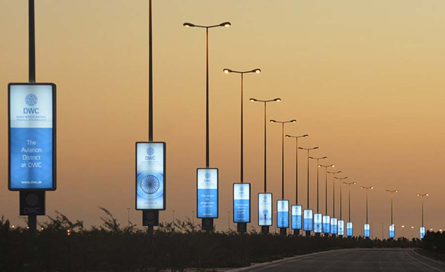 Pole Kiosks Advertising